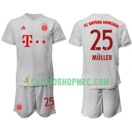 Bayern Monaco Thomas Muller 25 Bambino Maglia Trasferta 2020/2021 Manica Corta (+ Pantaloncini)